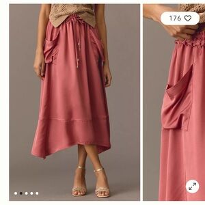 Anthropologie silky parachute skirt